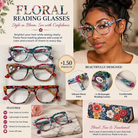 Reading Glasses 1.50 strength set of 3
