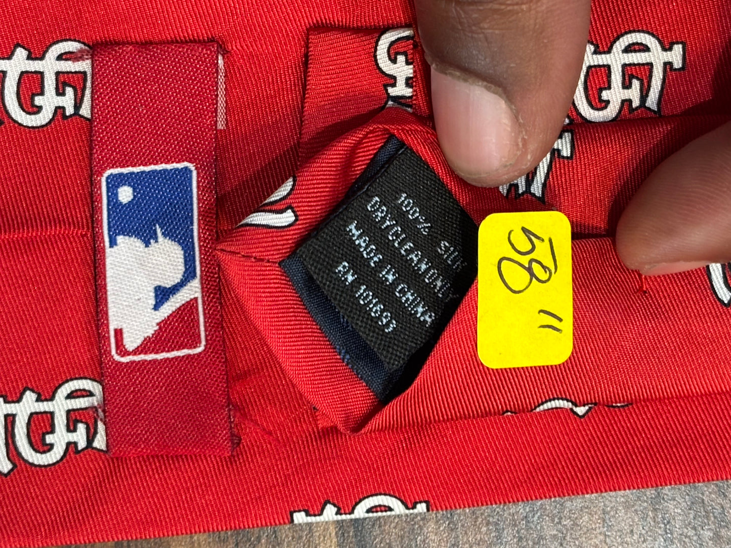 St. Louis Cardinals MLB Tie 58” 100% Silk