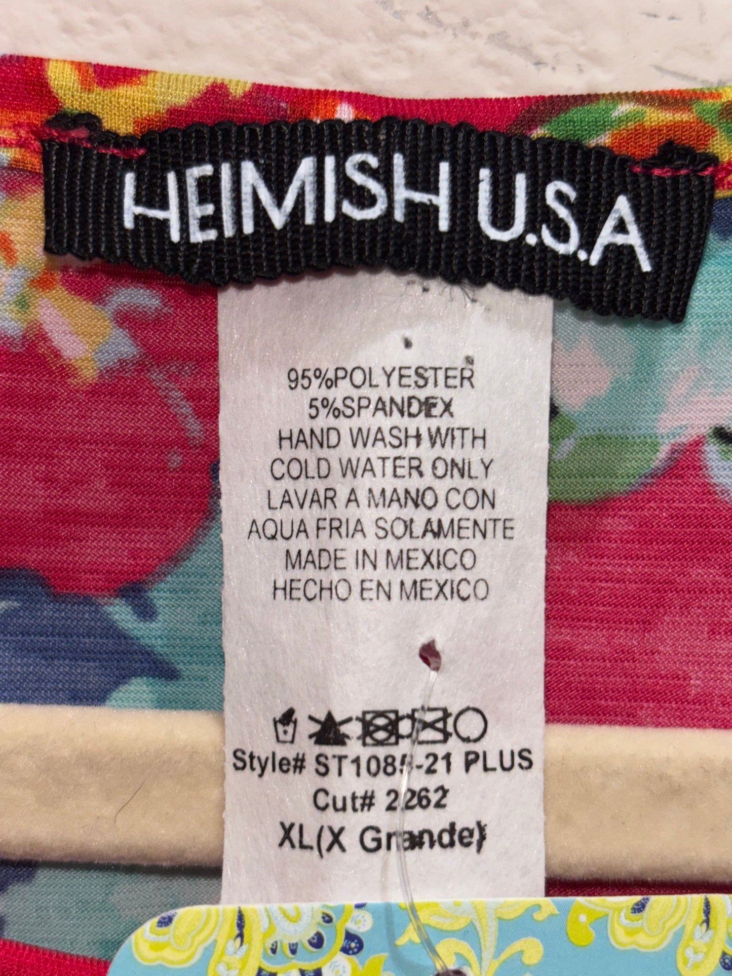 Hemish Womens Floral Sleeveless Tunic size XL