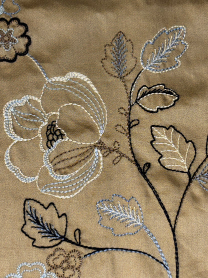Covington Woman Tan Floral Embroidered Skirt size 16
