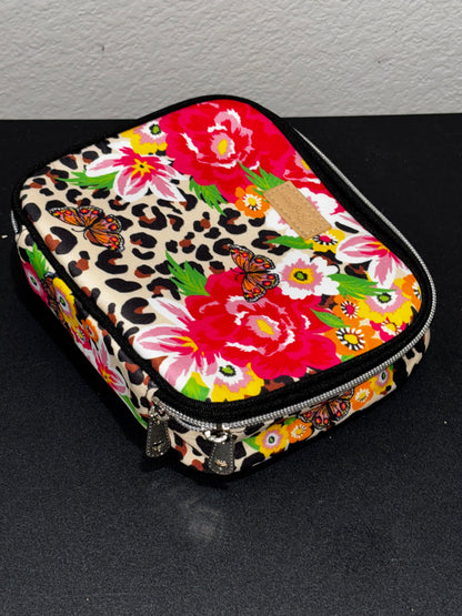 Brighton Leopard Floral Pattern Traveling Jewelry Case