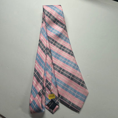 Nautica Pink Blue Black and Silver Men’s Tie