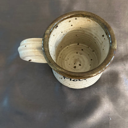 Mug “Mother” speckled ceramic pottery design 8oz