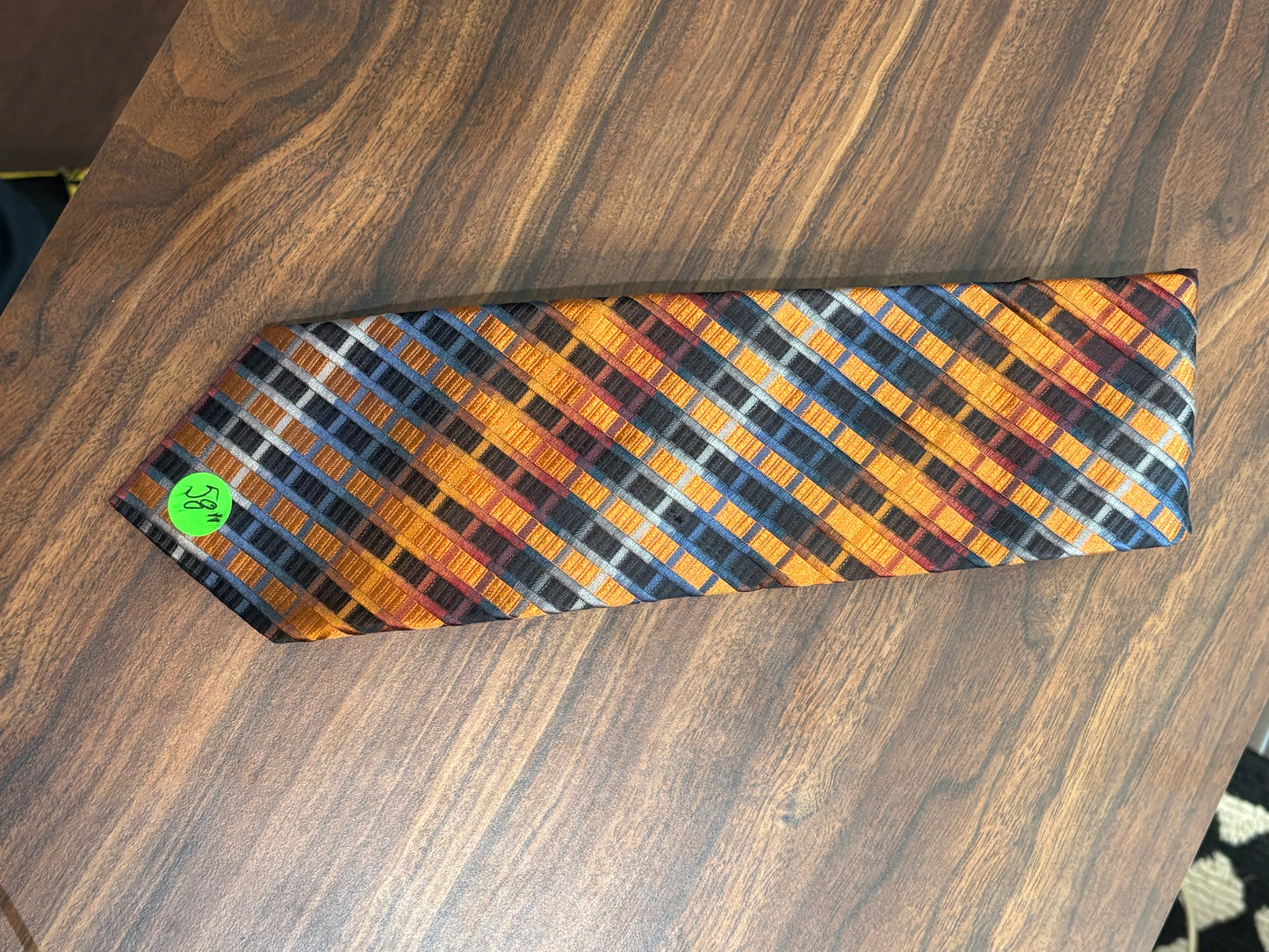 SARAR Multi-Color Tie 100% Silk 58”