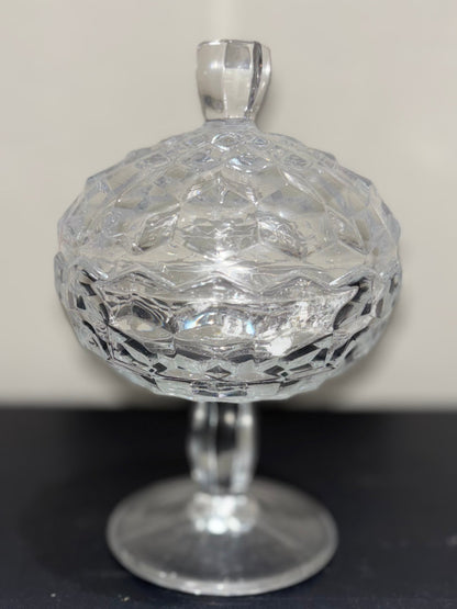 Crystal Pedestal Candy and Trinket Dish