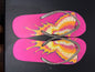 Pink Women’s Flip Flops with Butterfly Design size 9
