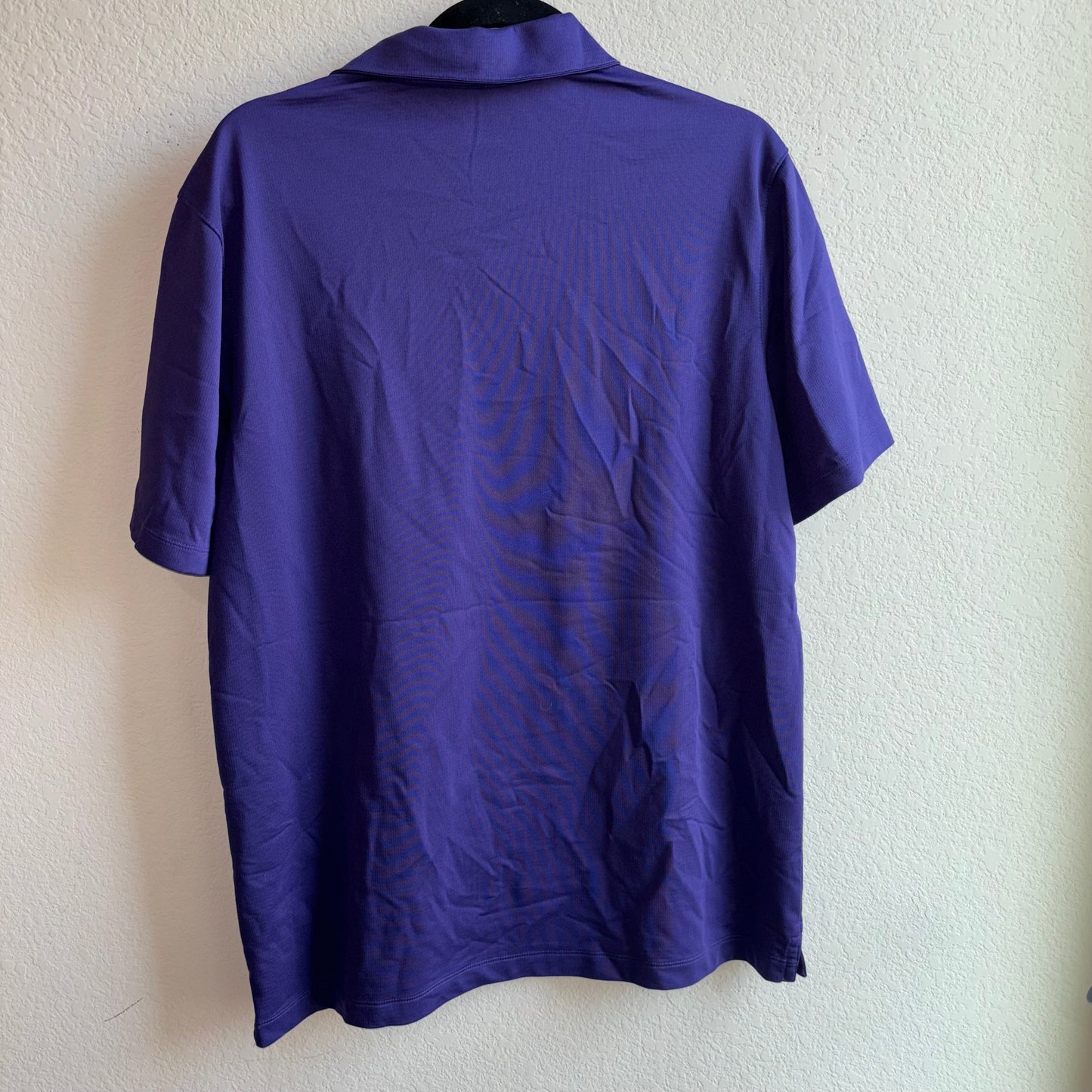 Nike Dri-Fit Purple Texas Christian University (TCU)Polo Shirt size large