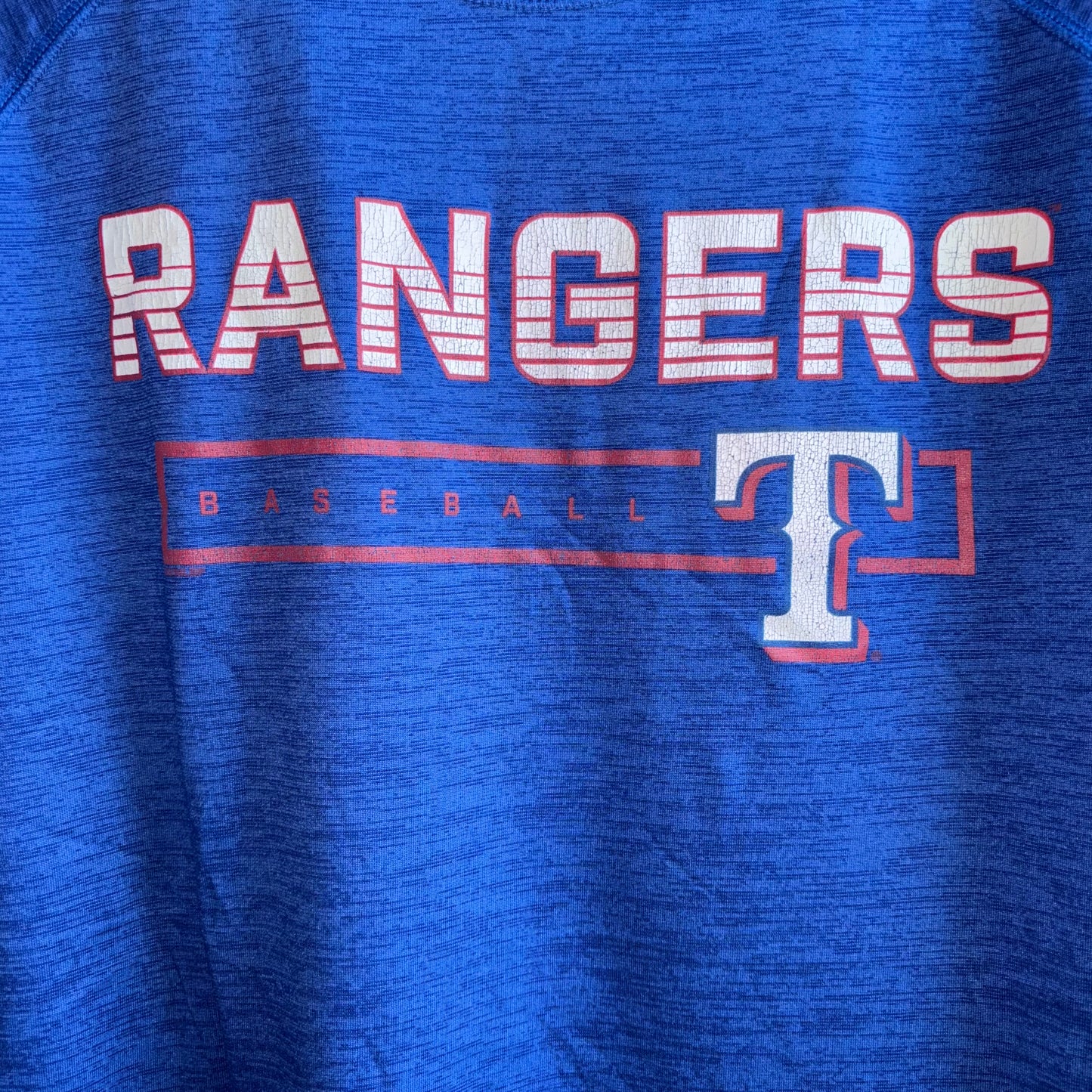 MBL Texas Rangers Blue Short Sleeve Shirt size XLARGE