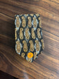 Status Quo Blue with Gold Paisley Patterned Tie 100% Silk 56”