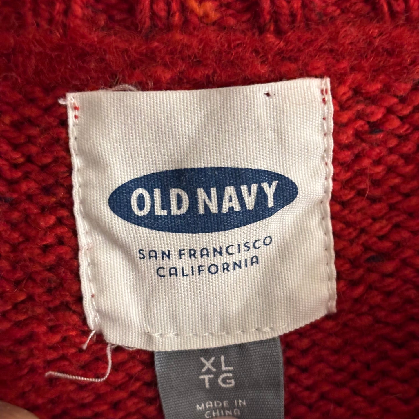 Old Navy Red Sweater men’s size Xlarge