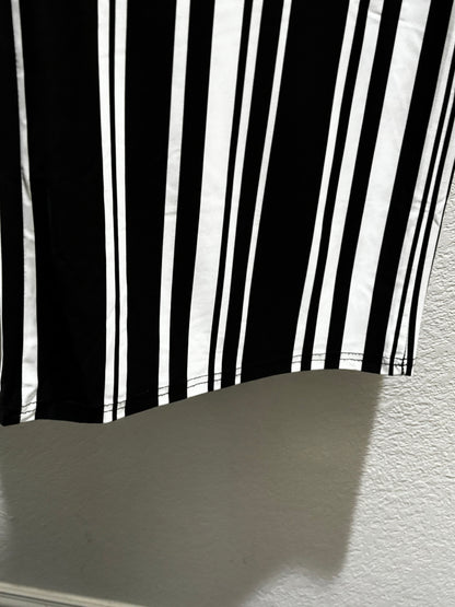 Lily by Firmiana Black and White striped Wide Leg Trouser Pants Women’s size XLarge