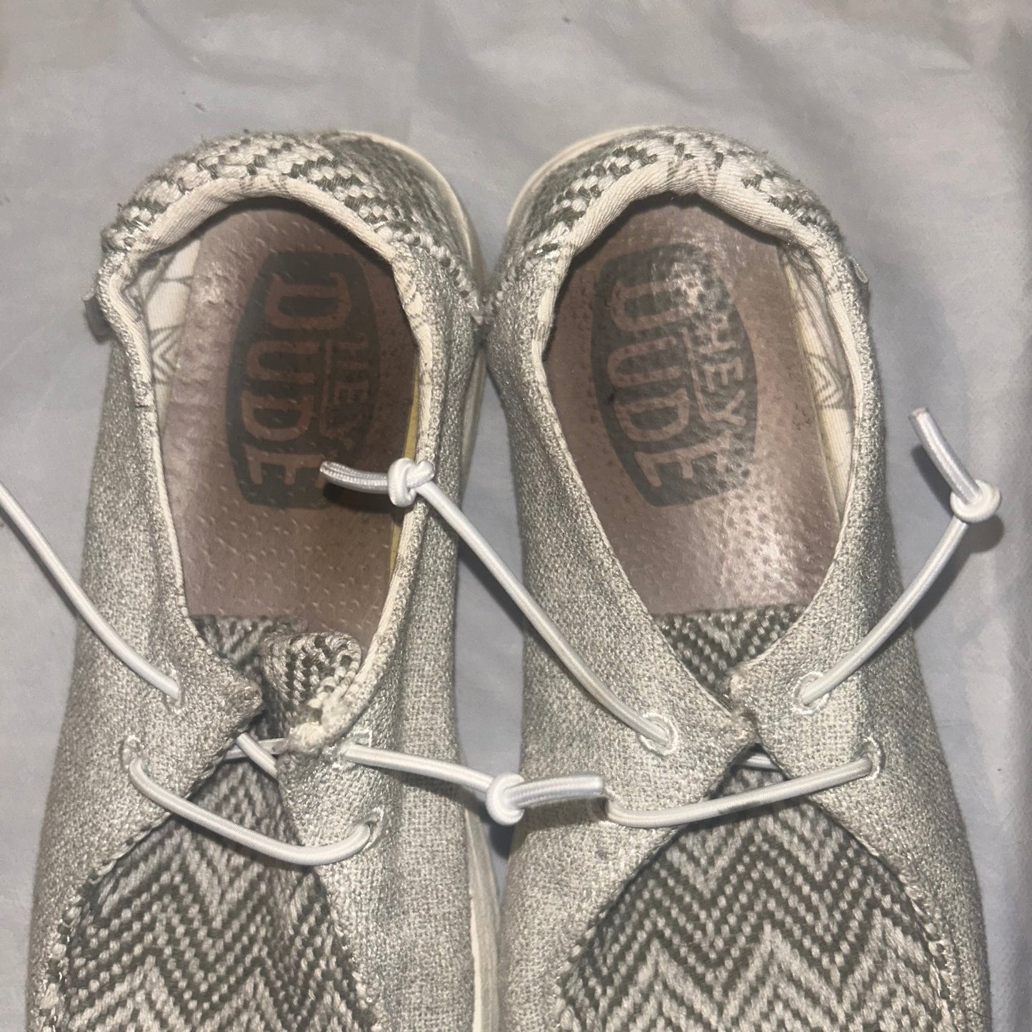 Hey dude, slip on loafers size 8