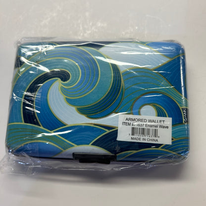 Wallet Hard-Case Enamel Wave Design