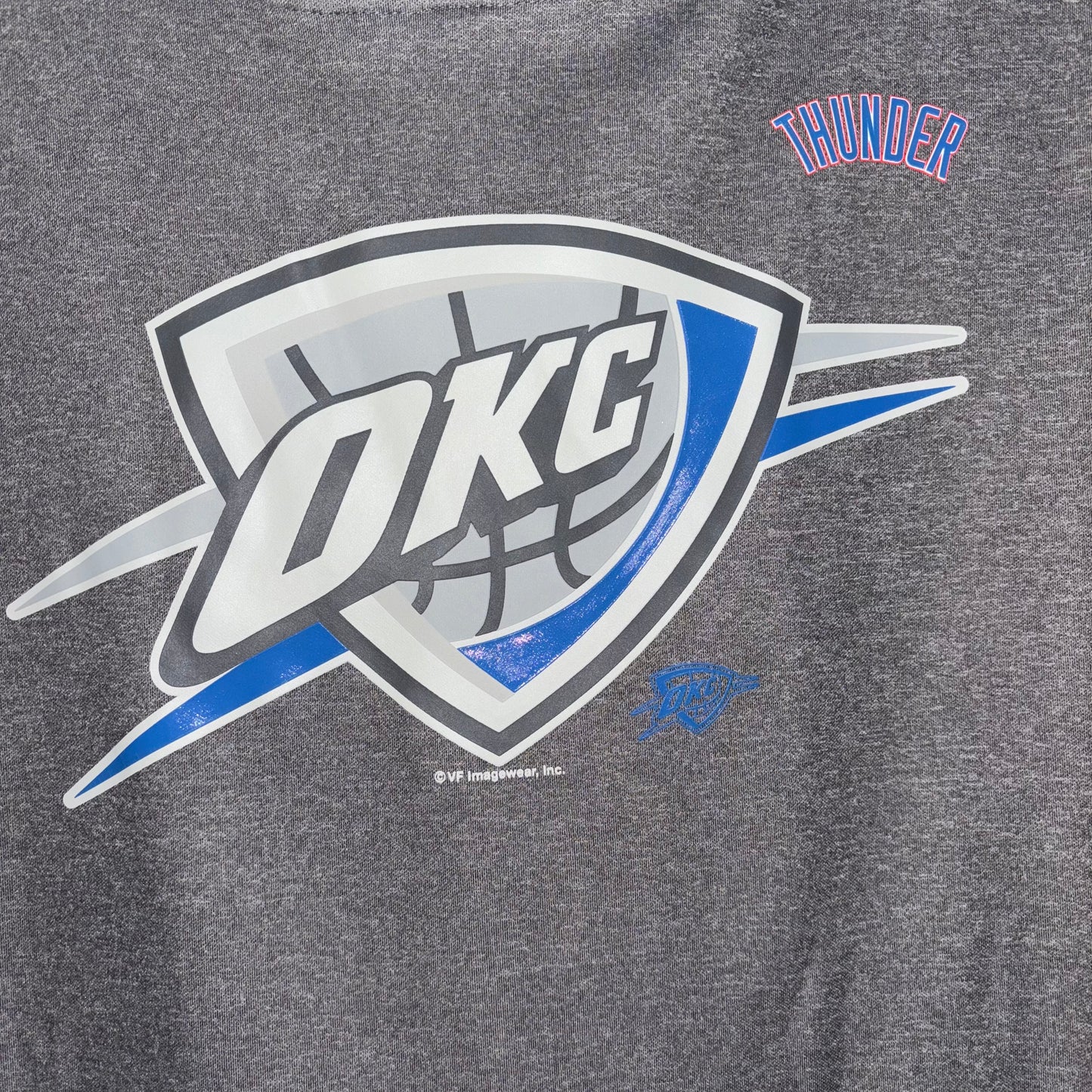 NBA OkC Blue & Gray Hoodie size large