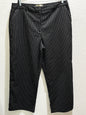 Prince Highway Women’s Black White Pinstriped Wide Leg Trousers size 20