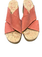 Kork Ease Women’s Apricot Sued Leather Heel Sandals size 10