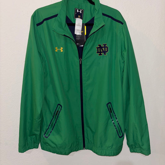 Notre Dame green jacket made by Under Armour new with tags size large
