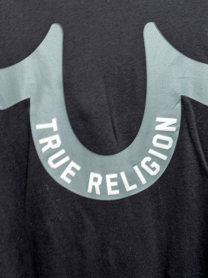 True Religion, black short sleeve T-shirt, size 2XL