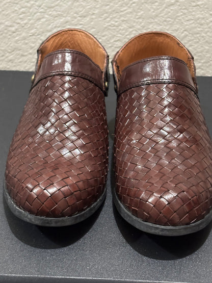 Ariat Women’s Brown woven leather clogs size 6.5