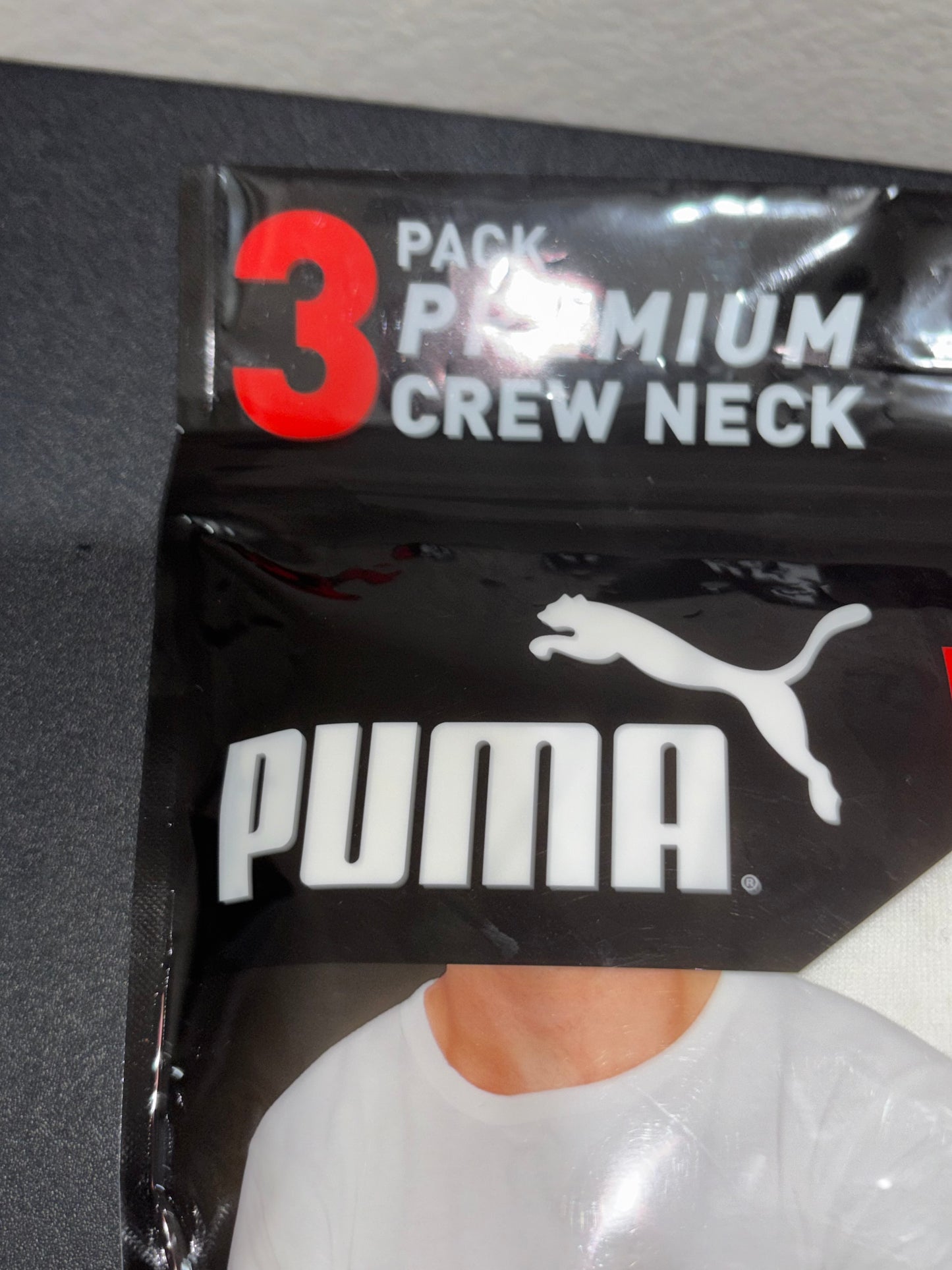 Puma Crewneck White T-shirts Men’s Large 3 pack