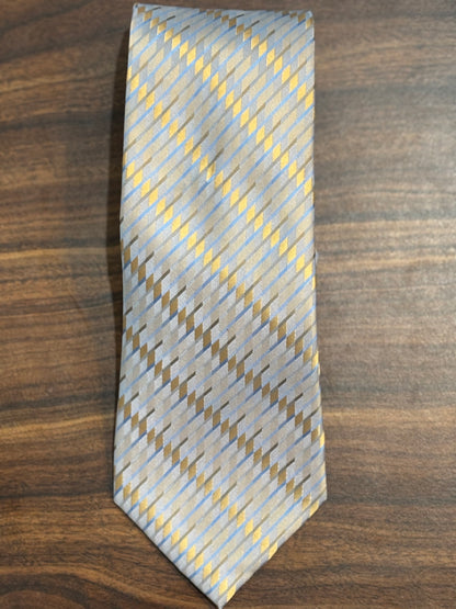 Van Heusen Multi-Colored Gray GoldTie 58” 100% Silk