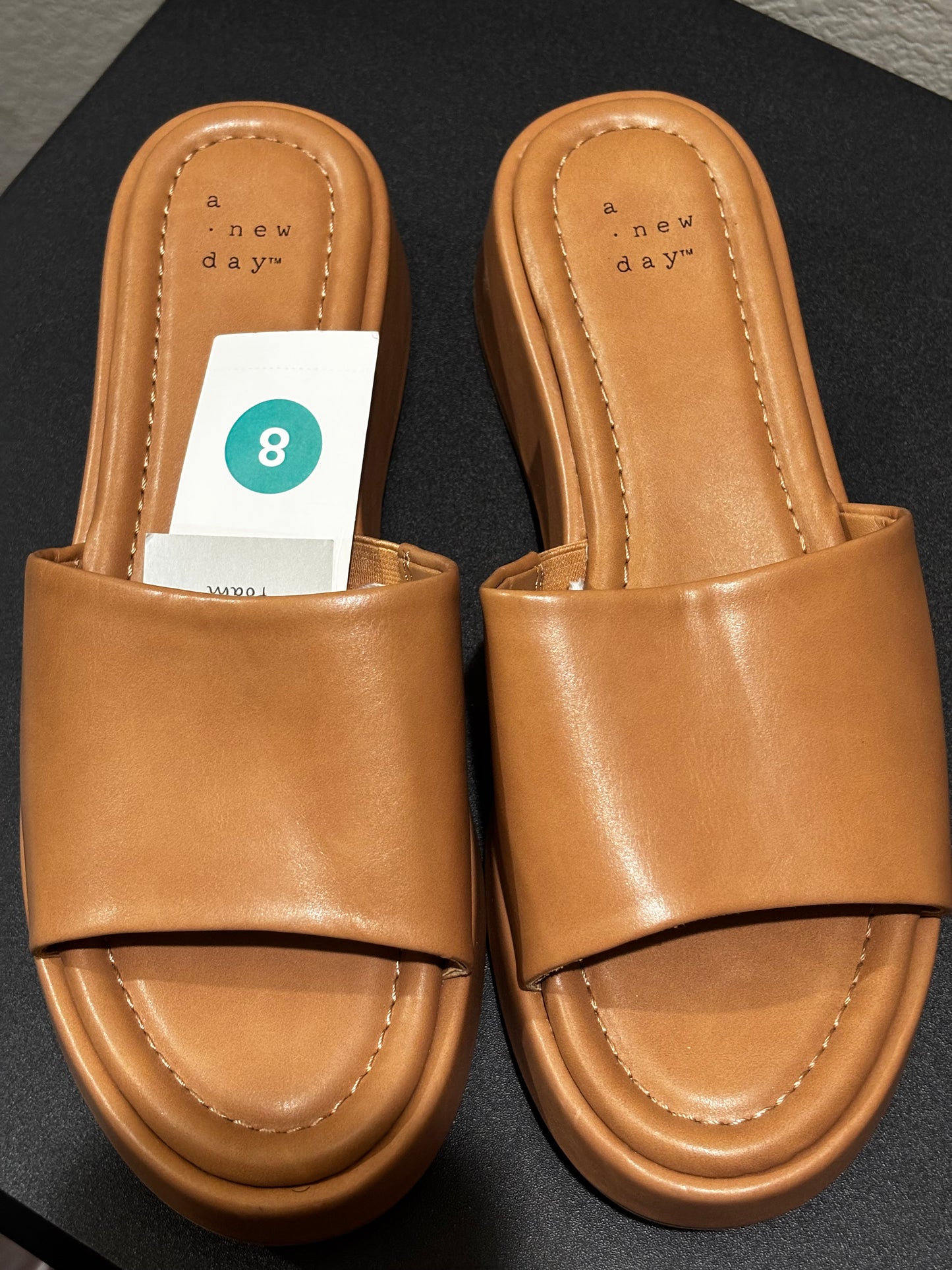 A new day tan wedge shoes Women’s size 8