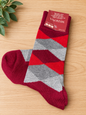 Burgundy Argyle Socks by Merona
