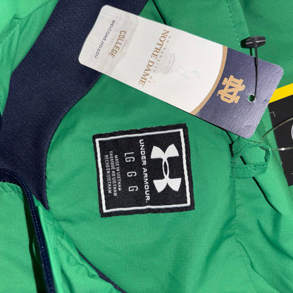 Notre Dame green jacket made by Under Armour new with tags size large