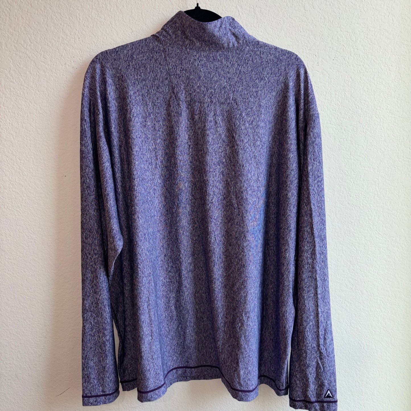 Louisiana State University (LSU) purple 1/4 Zip long sleeve Pullover shirt by Antigua