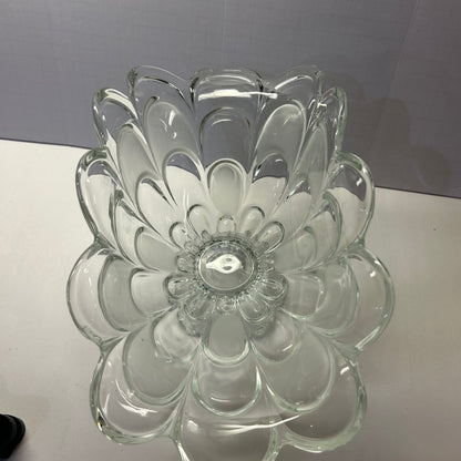 Bohemian Scalloped 12” Glass pedestal, Dish