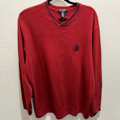 Polo Jeans Co. Ralph Lauren Brick Red Long Sleeve V Neck Pullover