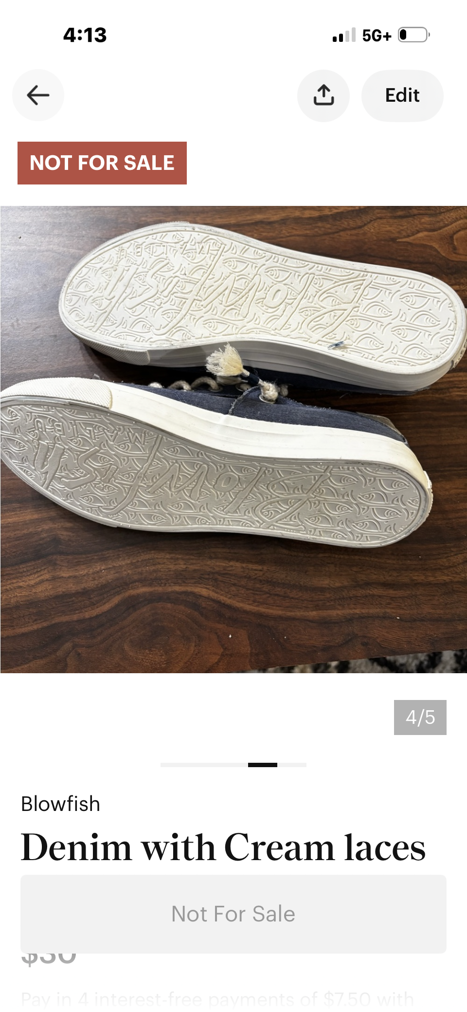 Blowfish Blue Denim Sneakers
