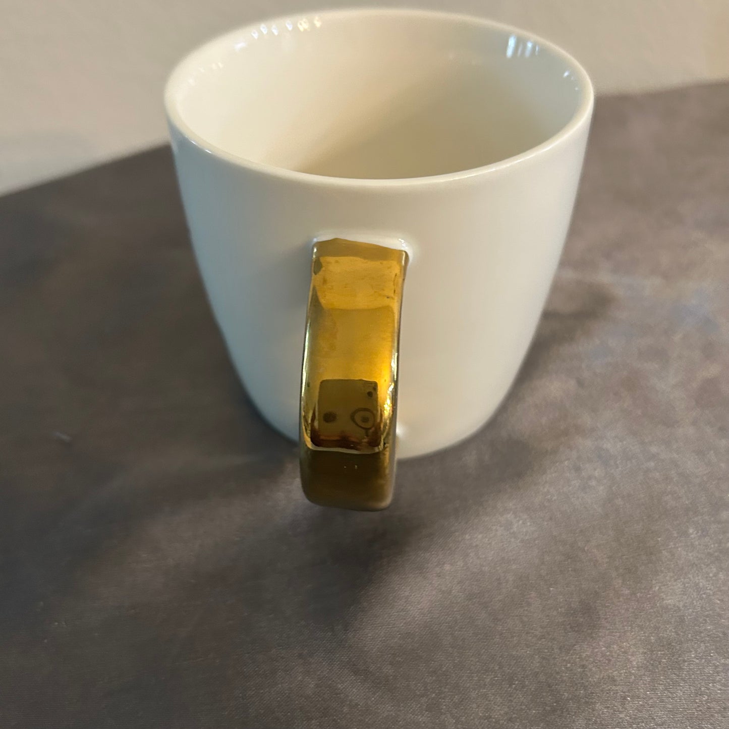 Mug white with gold handle “This is probably wine”