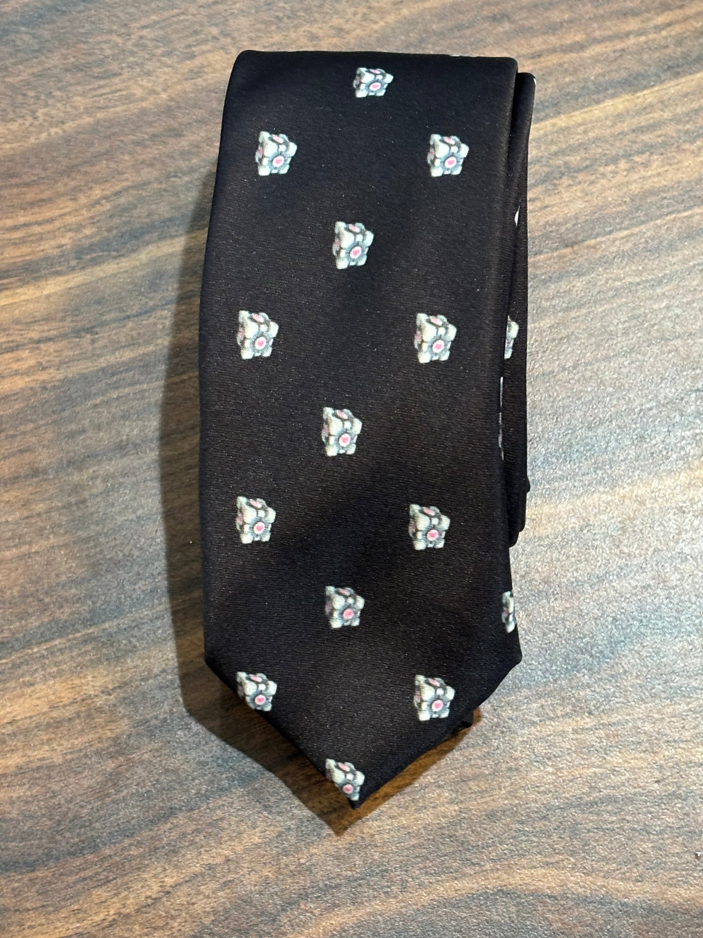 Portal Black Tie w/ Cube Designs 100% Polyester 59”