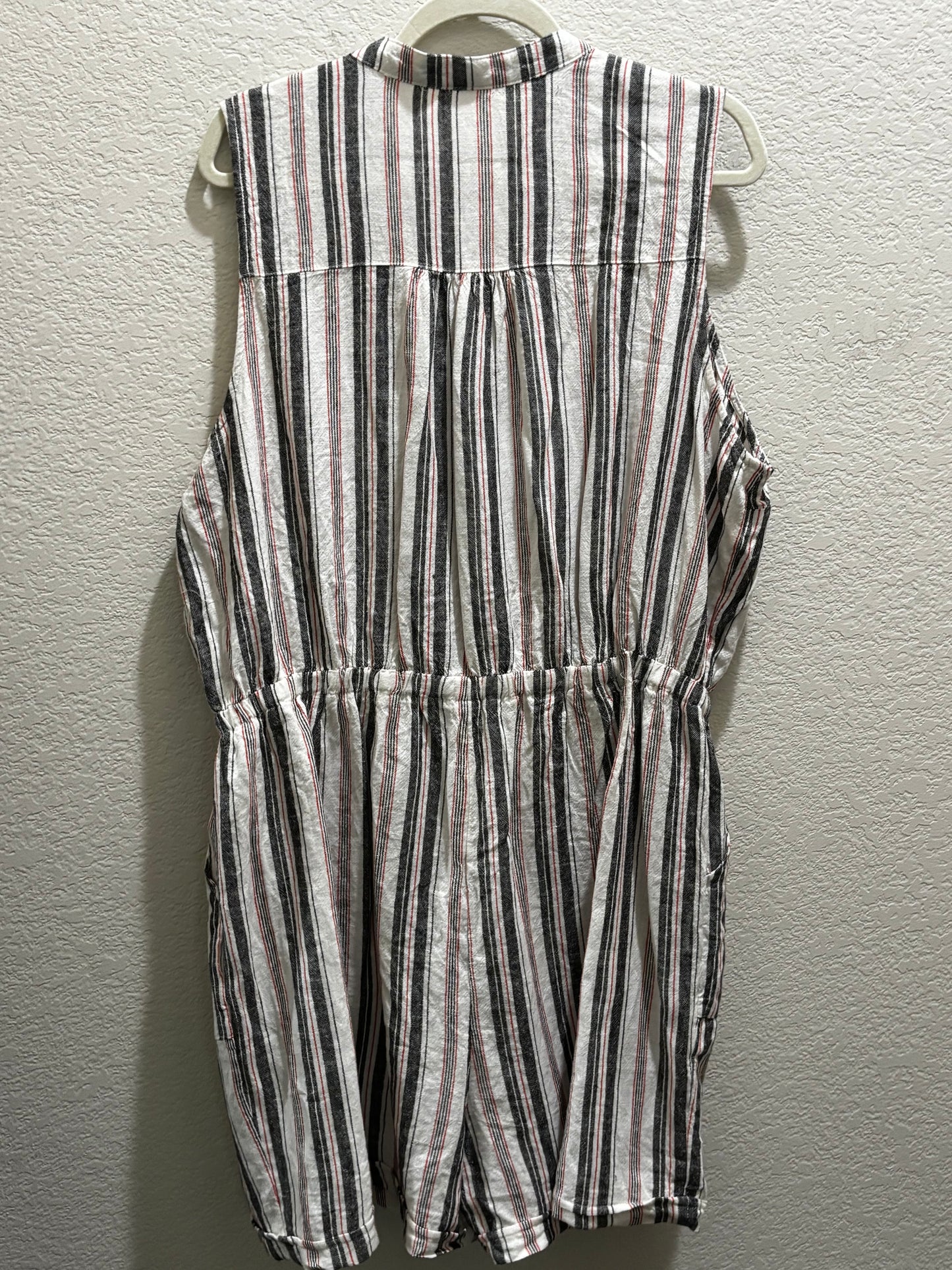 Kelly Renee Women’s Striped Romper Shorts size XL