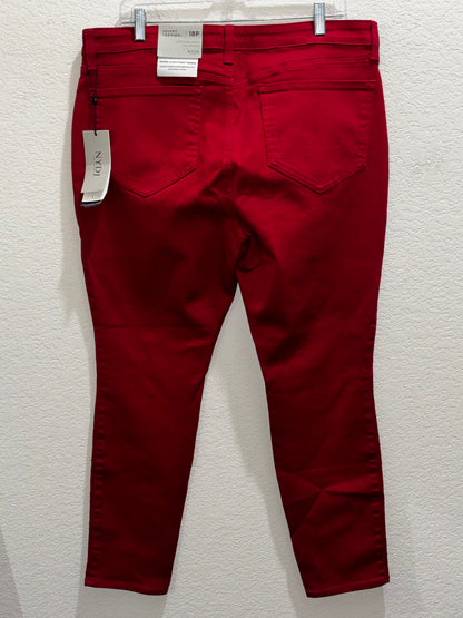 NYDJ Red Skinny Legging Denim Jeans Women’s size 18P