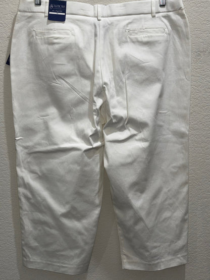 Harve Bernard Solutions Women’s White Crop Pants size 18