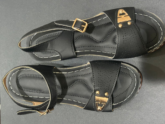 Black Heel Women Sandals size (41) 9