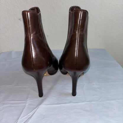 Cole Haan Nike Air Brown Leather Ankle Heel Boots women’s 8