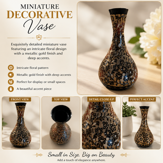Miniature vase Oriental inspired