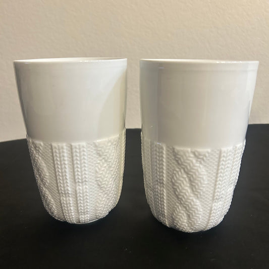 Sweater mug white (set of 2)16oz
