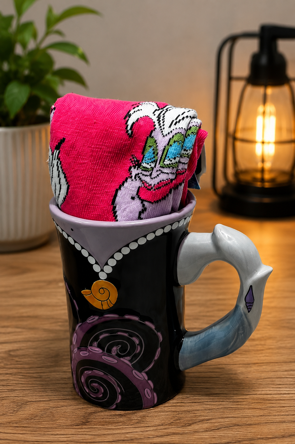 Disney Ursula Drinking Mug and Socks set