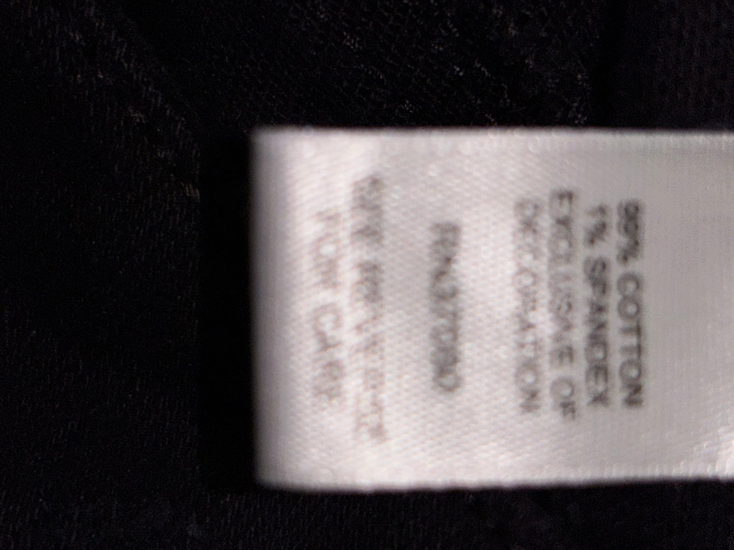 EST. 1946 Denim Black with Leopard Pattern Accent size 16
