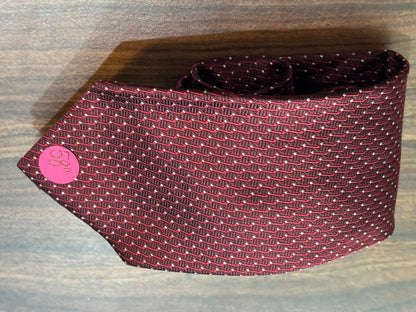 Jones New York Red w/ White Polka Dots Tie 100% Silk