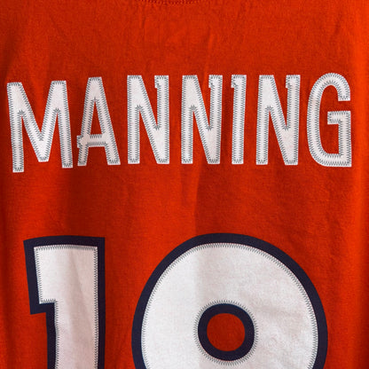 Peyton Manning #18 Denver Broncos NFL Team Apparel T-shirt size Large