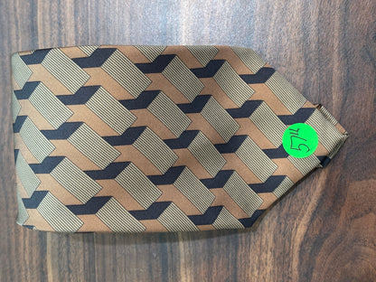Custom Tie Sewn by Robert Talbott 57” 100% Silk by