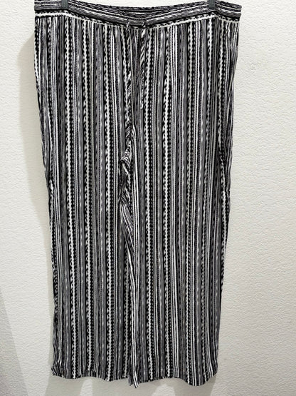 Robert Louis Women’s Black White Wide Leg Pants size 3XL