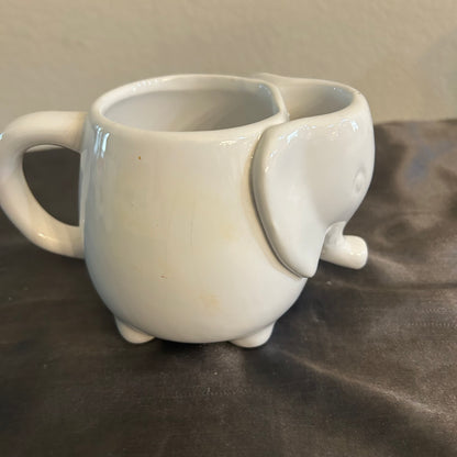 3D White Elephant Mug 12oz