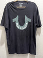 True Religion, black short sleeve T-shirt, size 2XL
