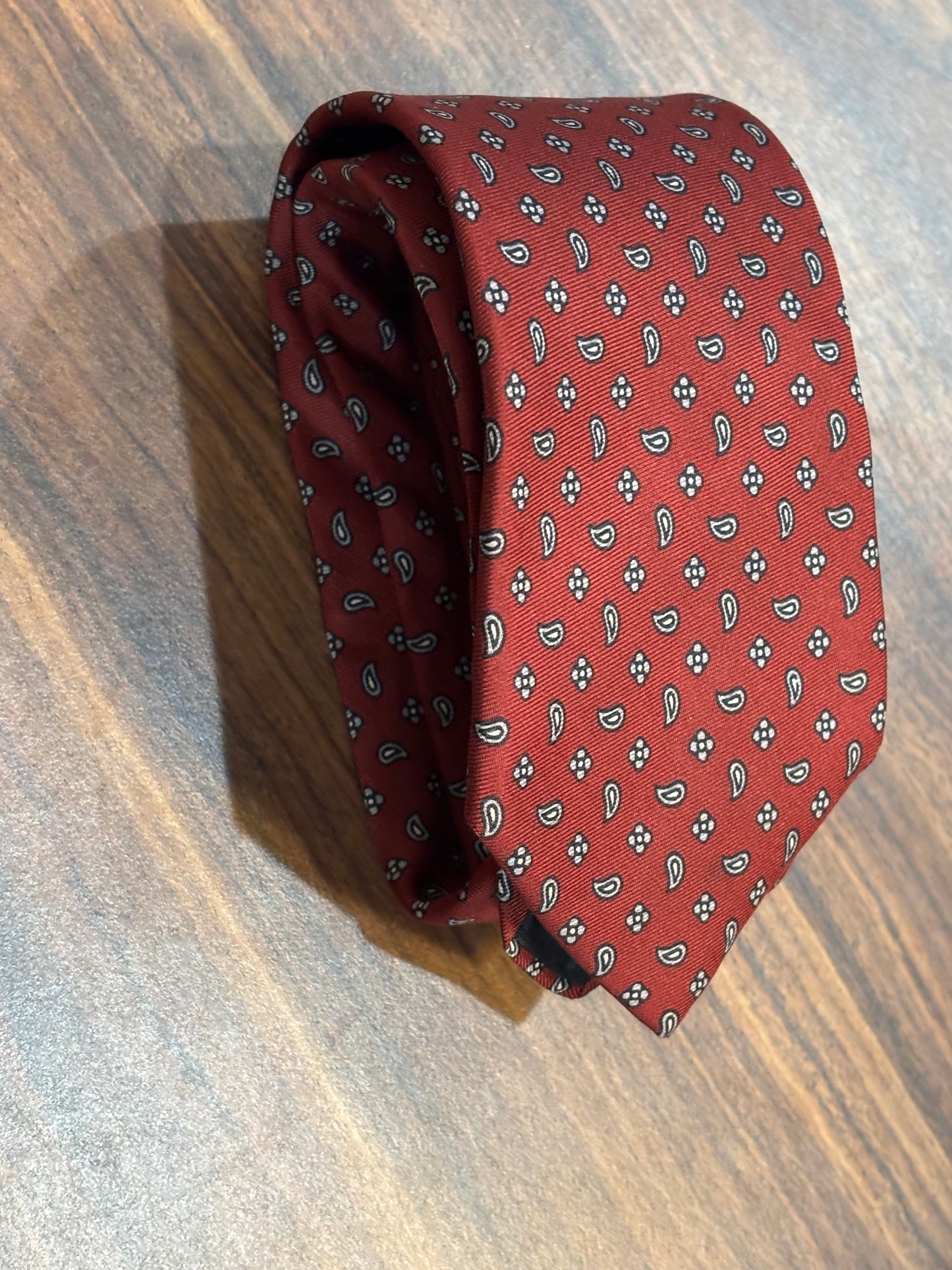Neiman-Marcus Red Tie 100% Silk 56”